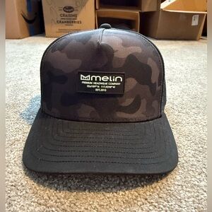 Melin odyssey black camo snapback hat waterproof